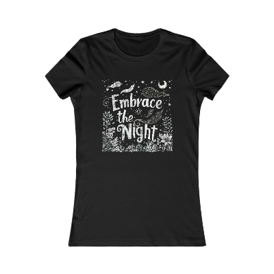 Embrace the Night - Women's Black Tee